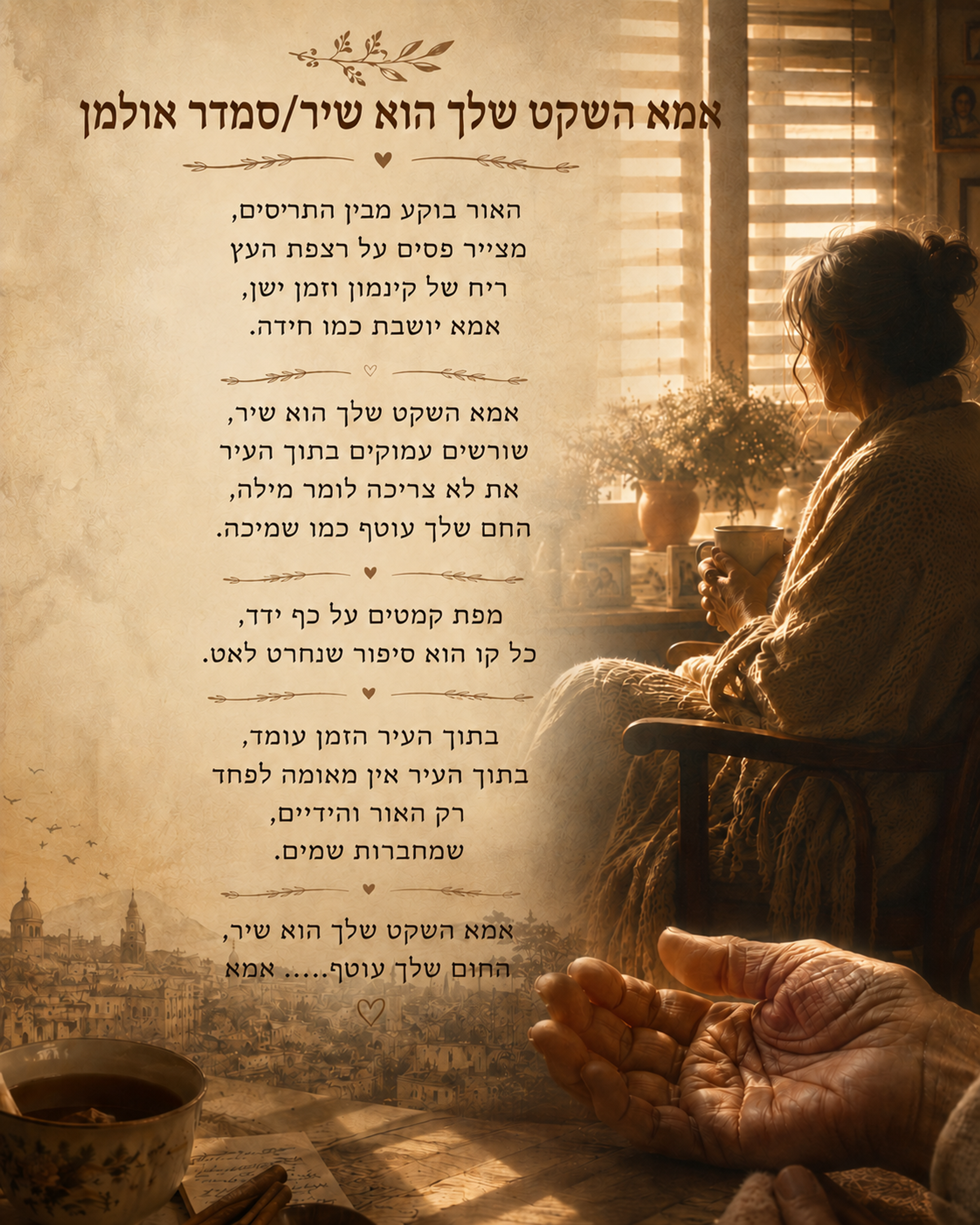 אמא השקט שלך הוא שיר