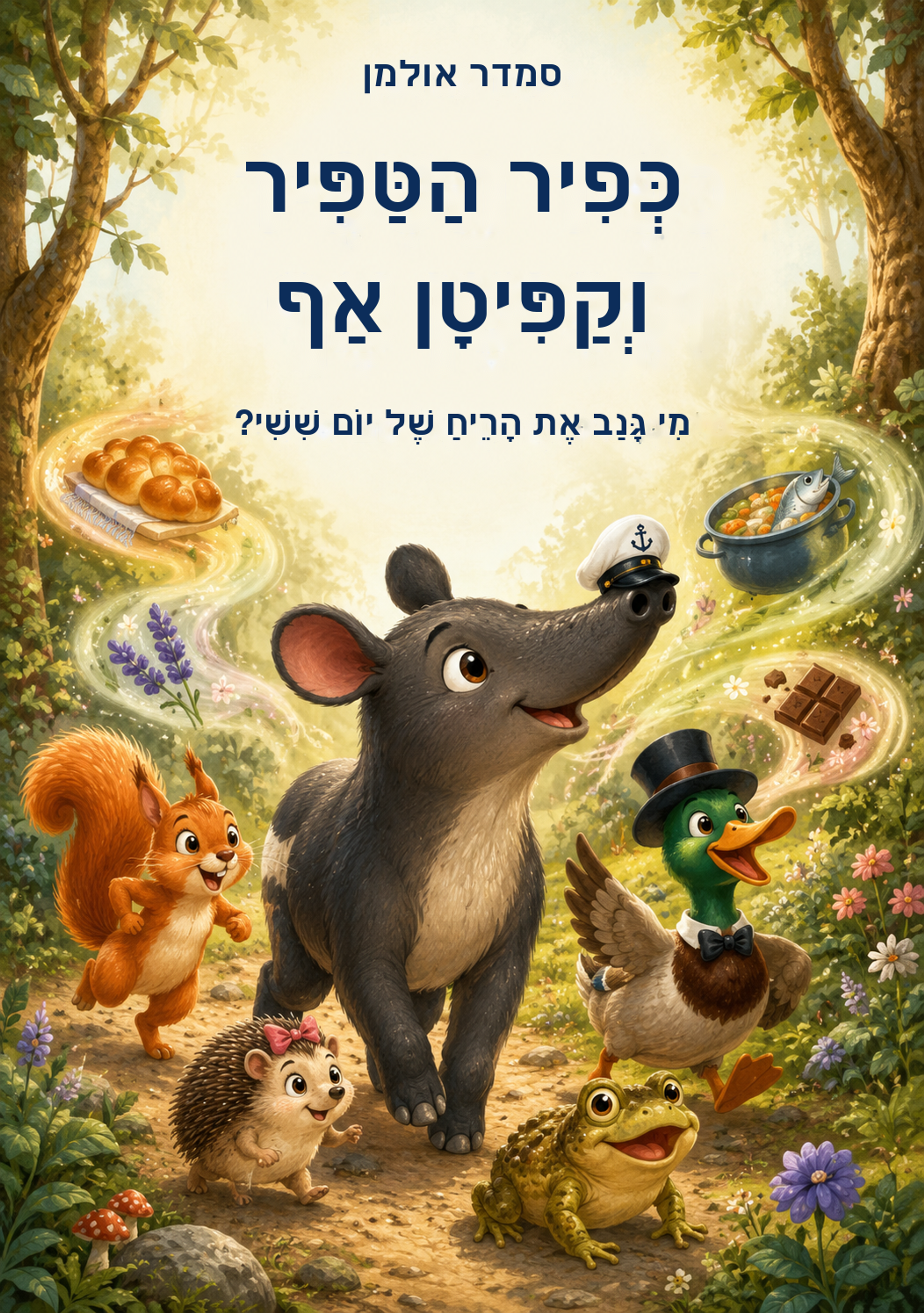 כריכת הספר כפיר הטפיר וקפיטן אף - מי גנב את הריח של יום שישי?