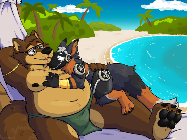 Moka and Chocolate on Adastran Beach Vacation