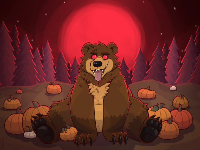Moka in the Blood Moon's Gaze