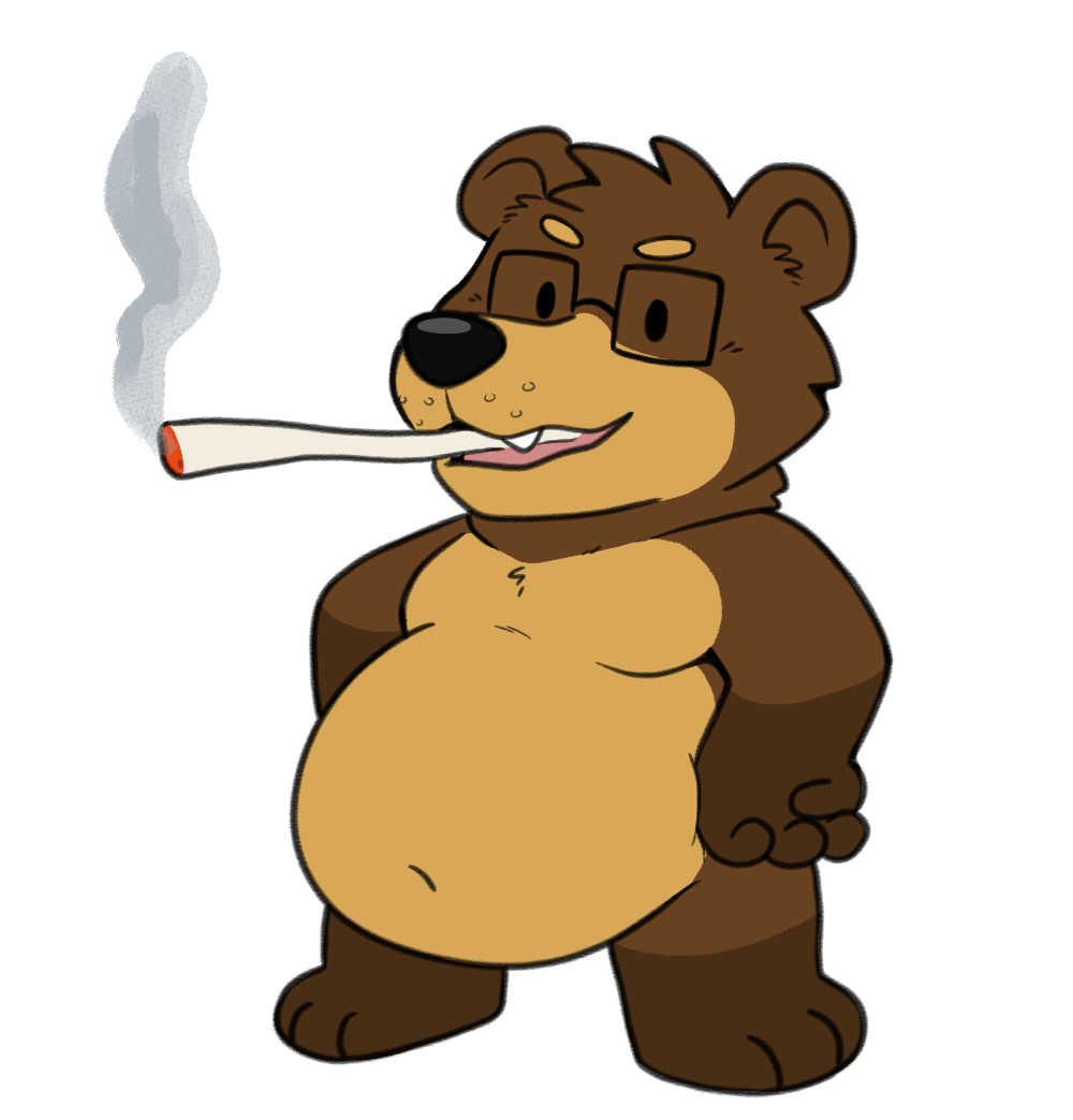 Moka Smoking a Fat Blunt