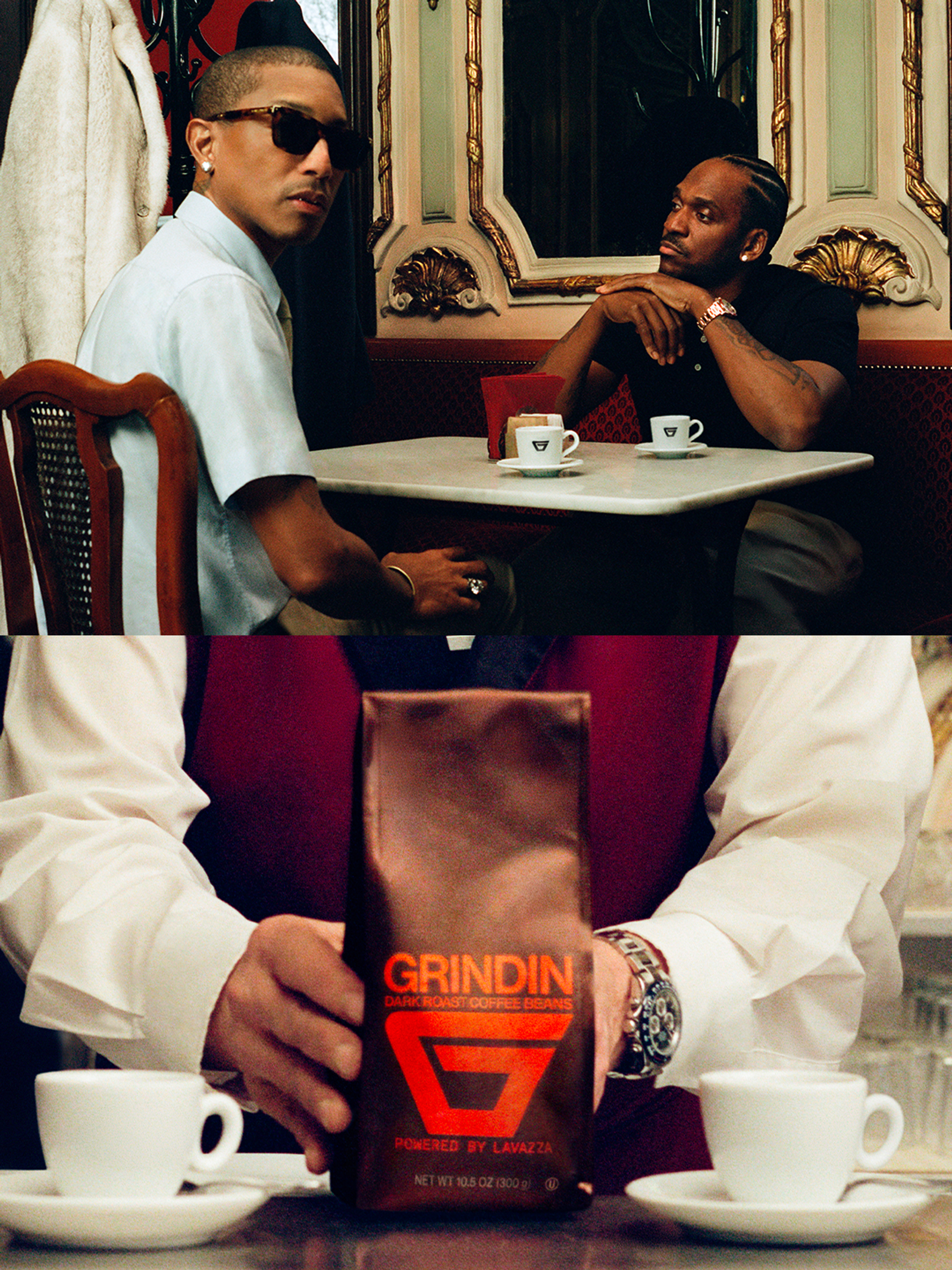 Pusha T e Pharrell Williams hanno  un brand di caffè, e si chiama Grindin Coffee