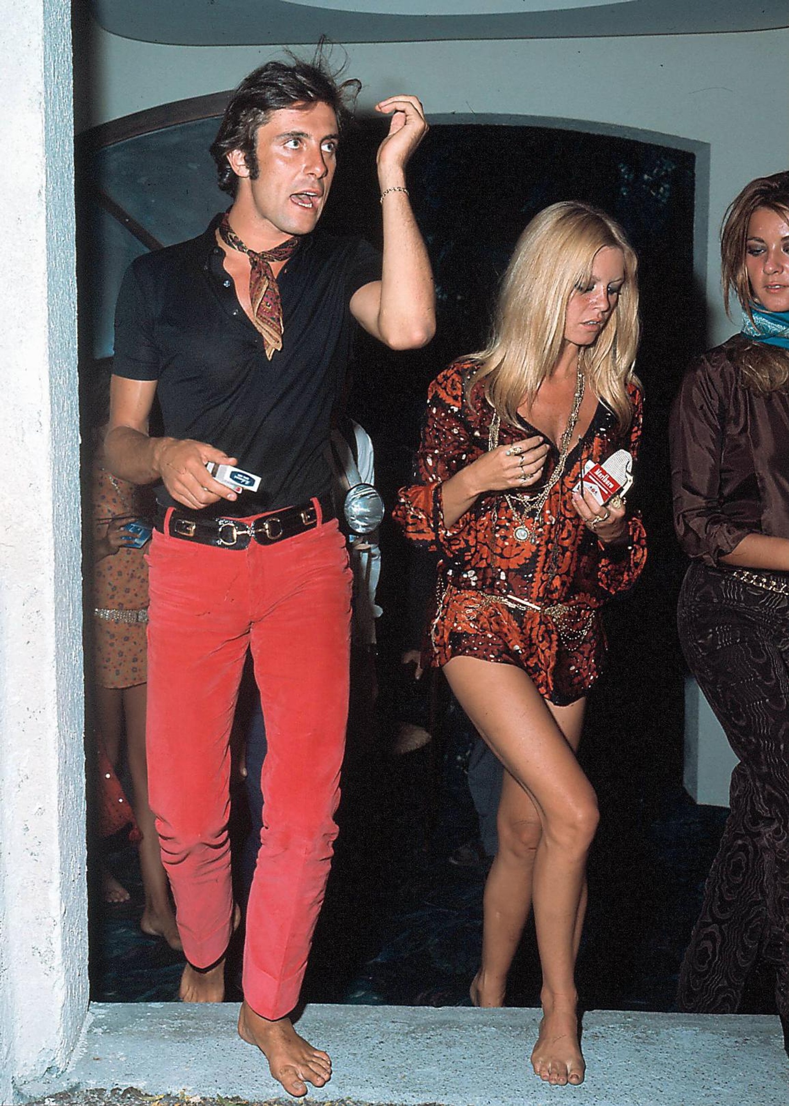 Gigi Rizzi e Brigitte Bardot, circa 1968.