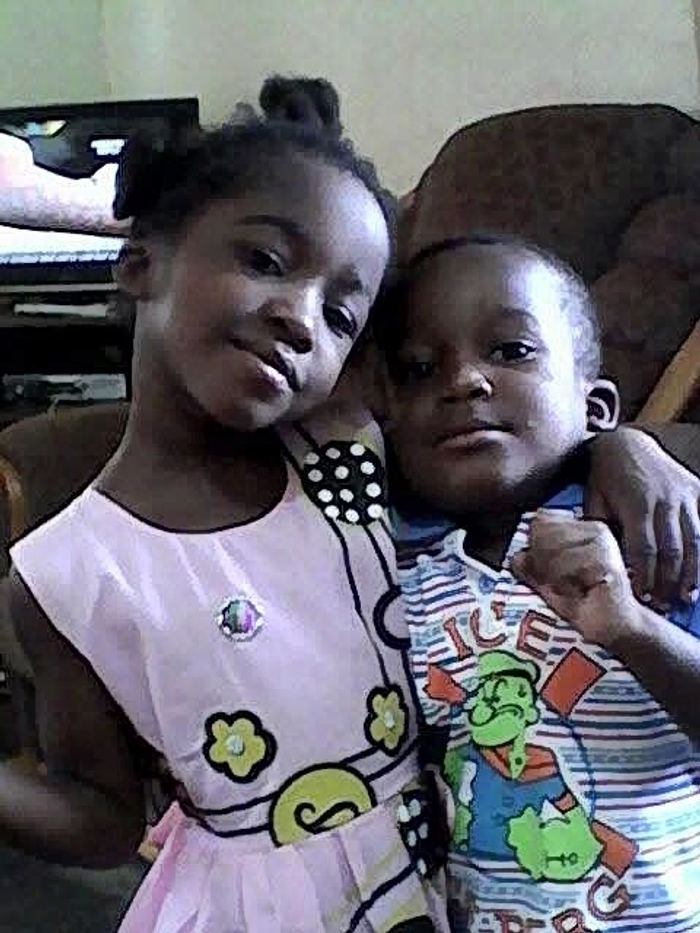 Two young children supported by the foundation