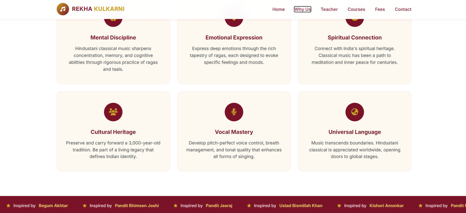 Rekha Kulkarni – Hindustani Classical Music Classes-1