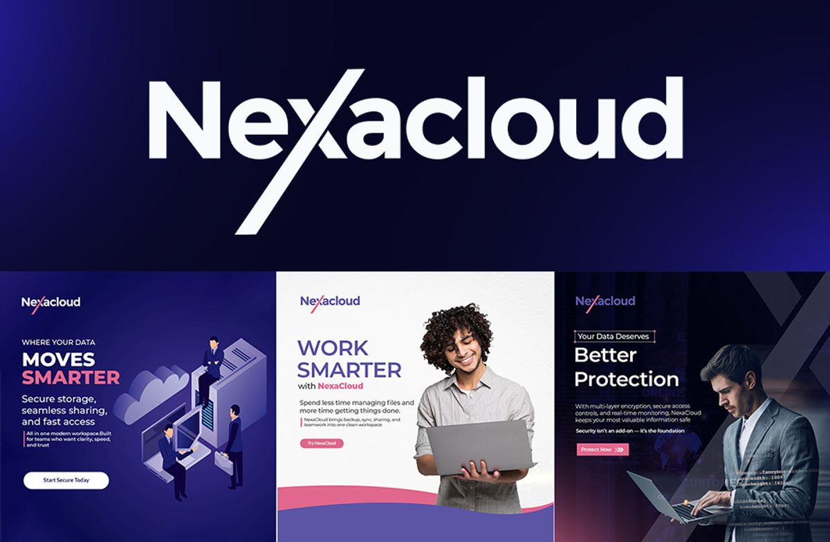 Nexacloud – Brand Identity & Digital Design System