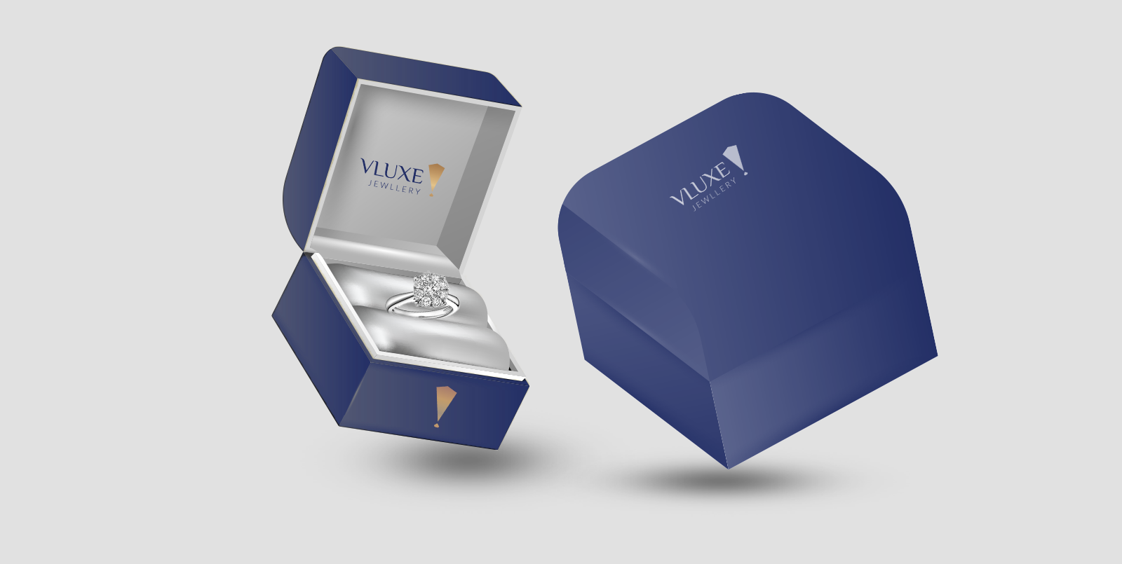 Logo Design and Brand Identity-Vluxe Jewllery -1