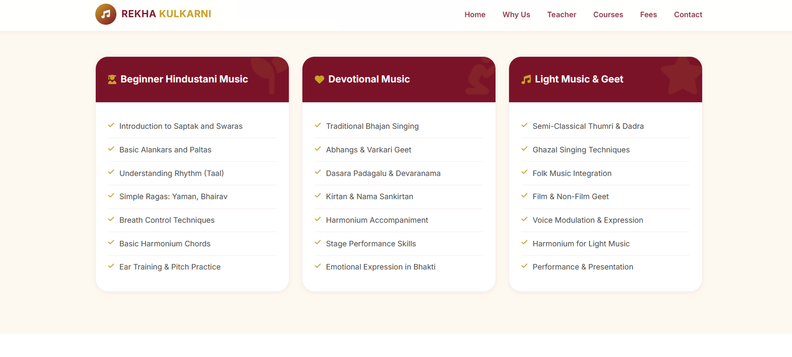 Rekha Kulkarni – Hindustani Classical Music Classes-3