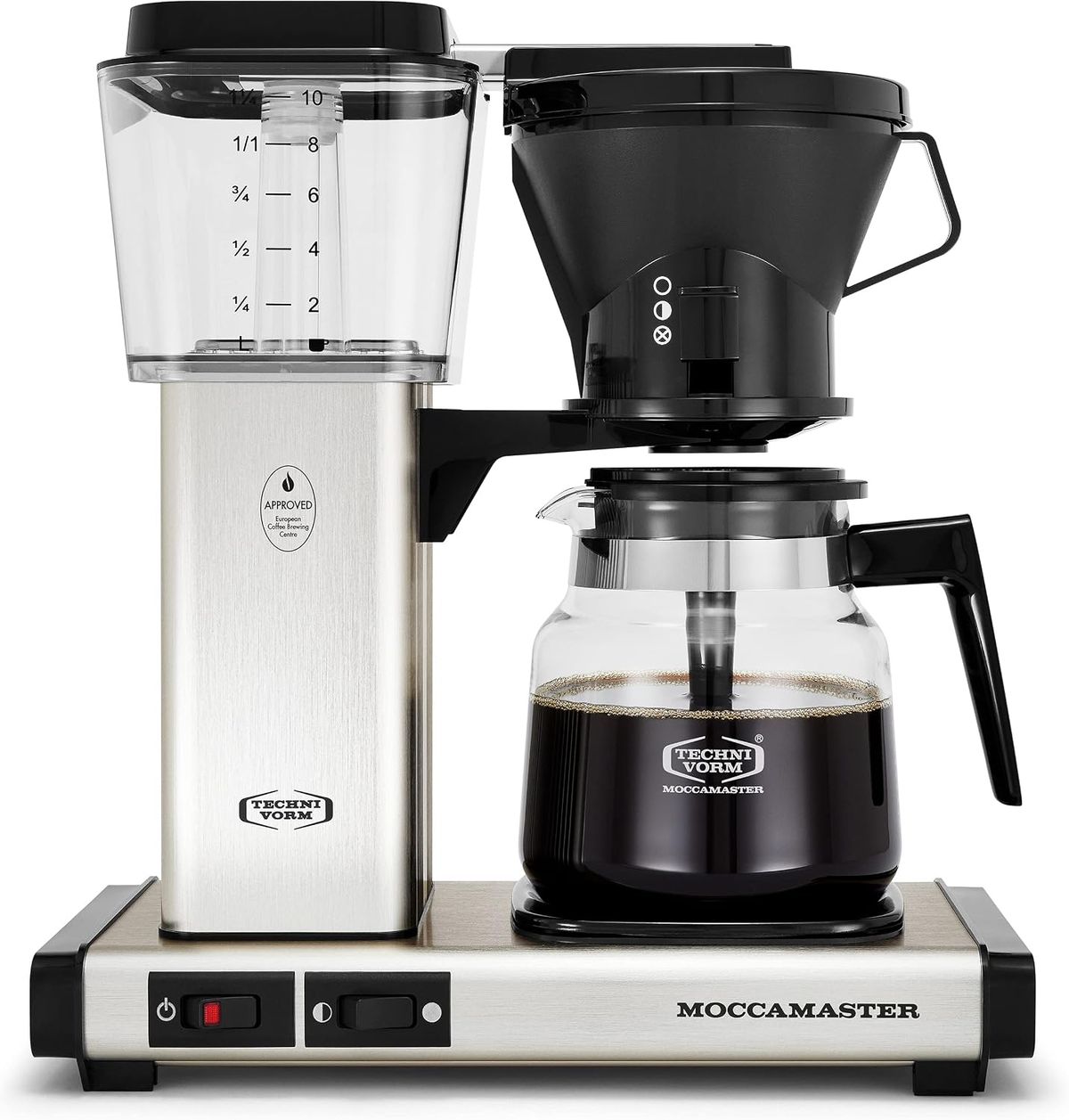 Technivorm Moccamaster KB Coffee Brewer, 40 oz, Brushed Silver