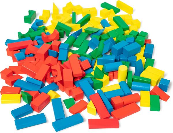 Melissa & Doug Wooden Building Block Set, 200 Pieces