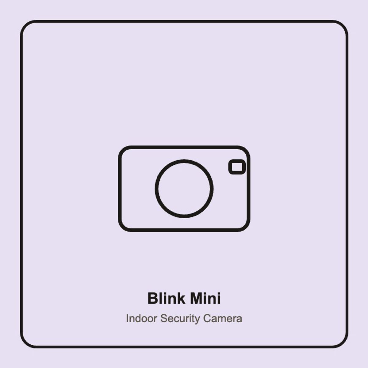 Blink Mini Compact Indoor Security Camera