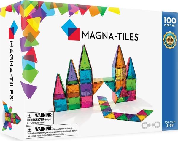 MAGNA-TILES Classic 100-Piece Magnetic Construction Set