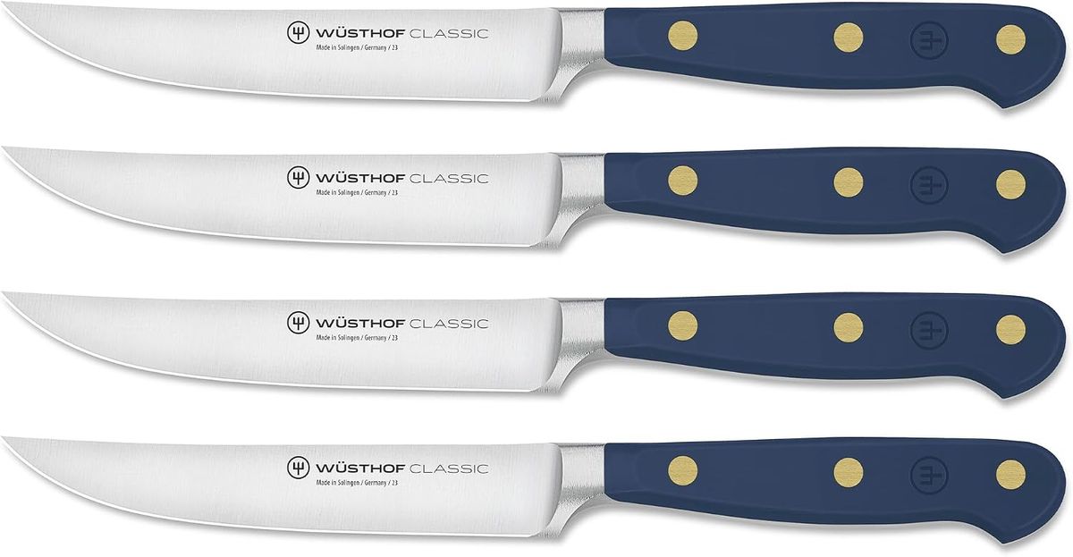 WÜSTHOF Classic 4-Piece Steak Knife Set (Wild Blueberry)