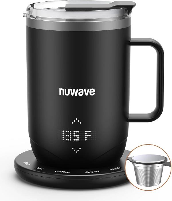 Nuwave Smart Heated Coffee Mug with Custom Brew Modes