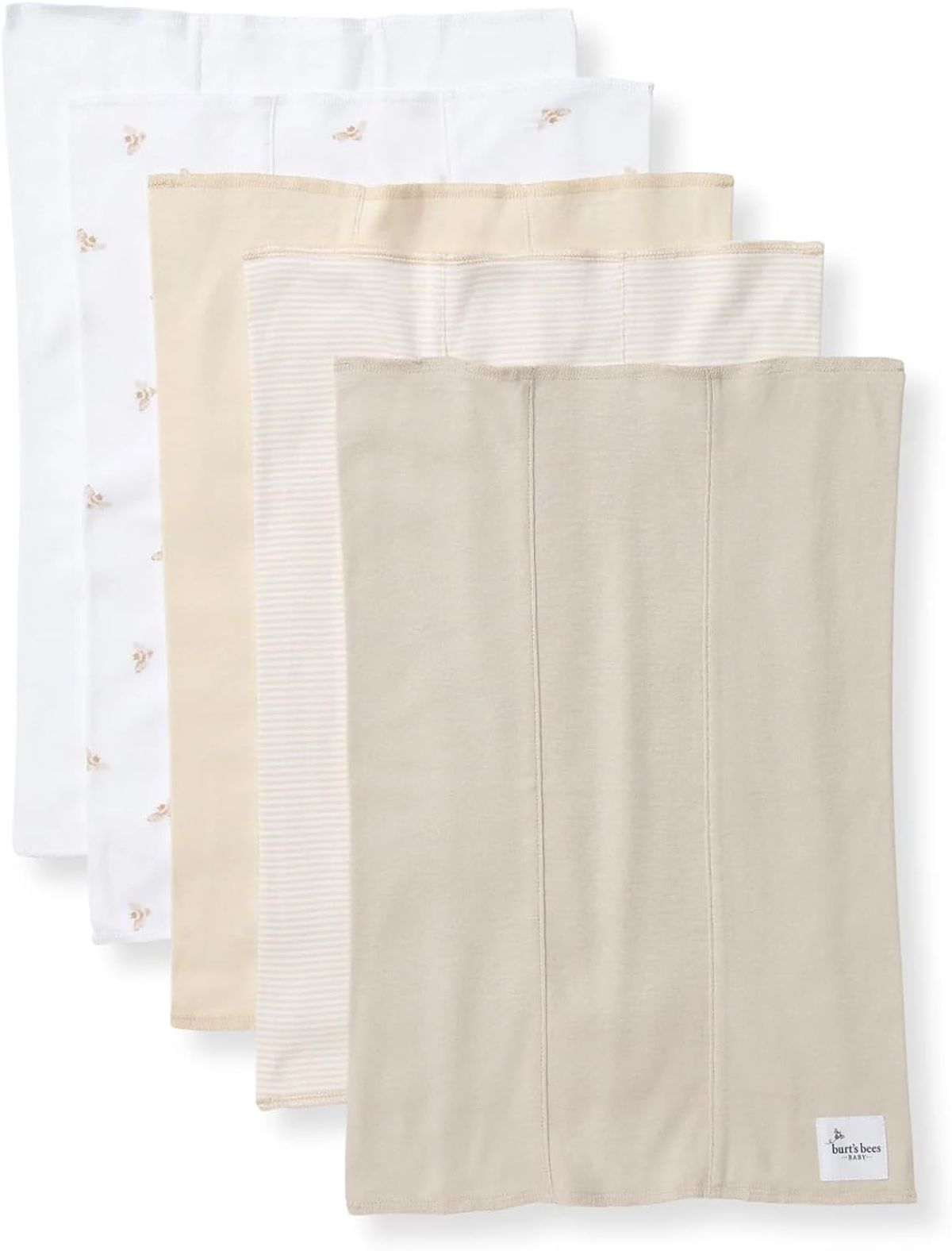 Burt's Bees Baby Organic Cotton Burp Cloths, 5-Pack