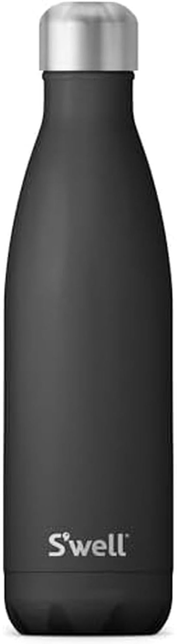 S'well Stainless Steel Water Bottle, Onyx Black