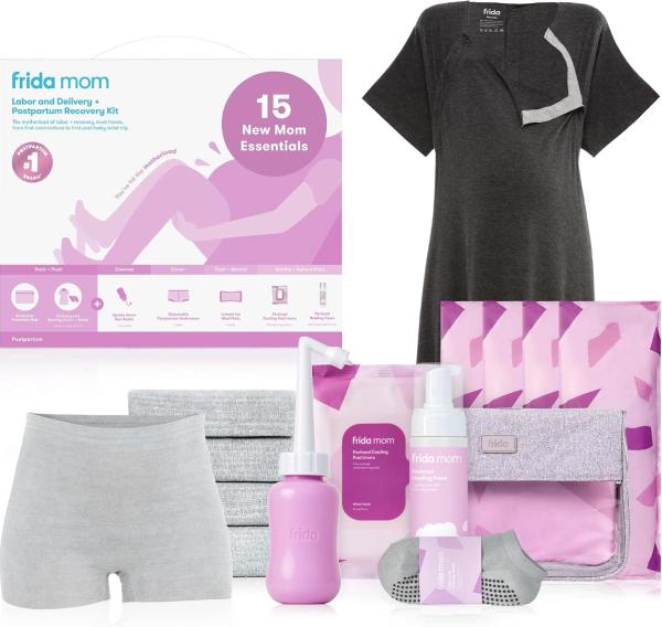 Frida Mom 15-Piece Labor & Postpartum Kit