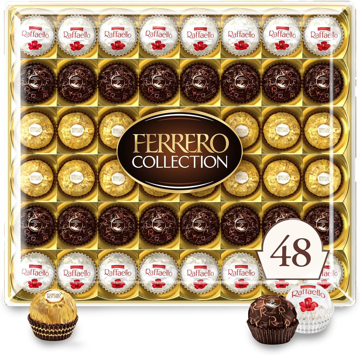 Ferrero Collection Assorted Chocolate Gift Box, 48 Count