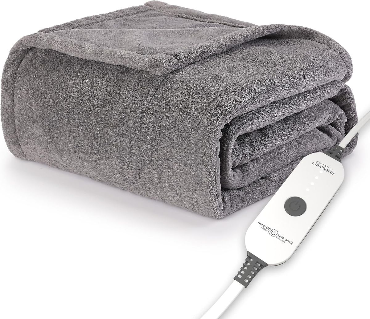 Sunbeam Royal Luxe Heated Throw Blanket