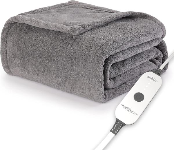 Sunbeam Royal Luxe Heated Throw Blanket