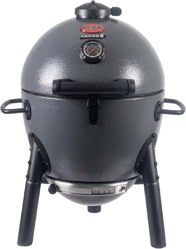 Char-Griller AKORN Jr. Portable Kamado Charcoal Grill and Smoker