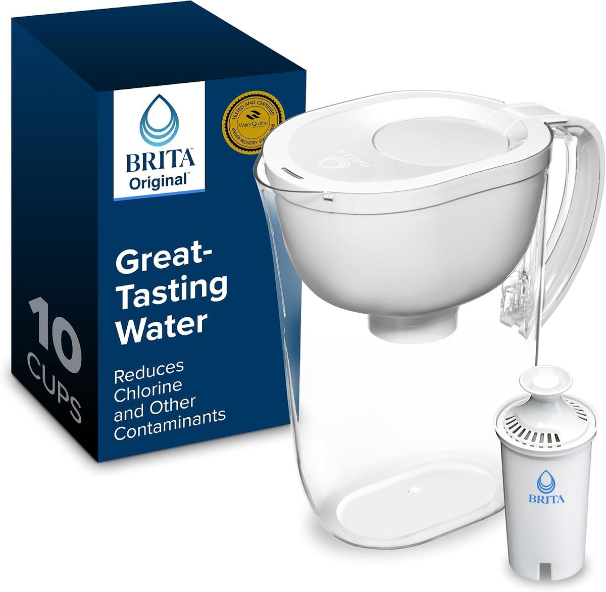 Brita Large 10 Cup Water Filter Pitcher with Filter