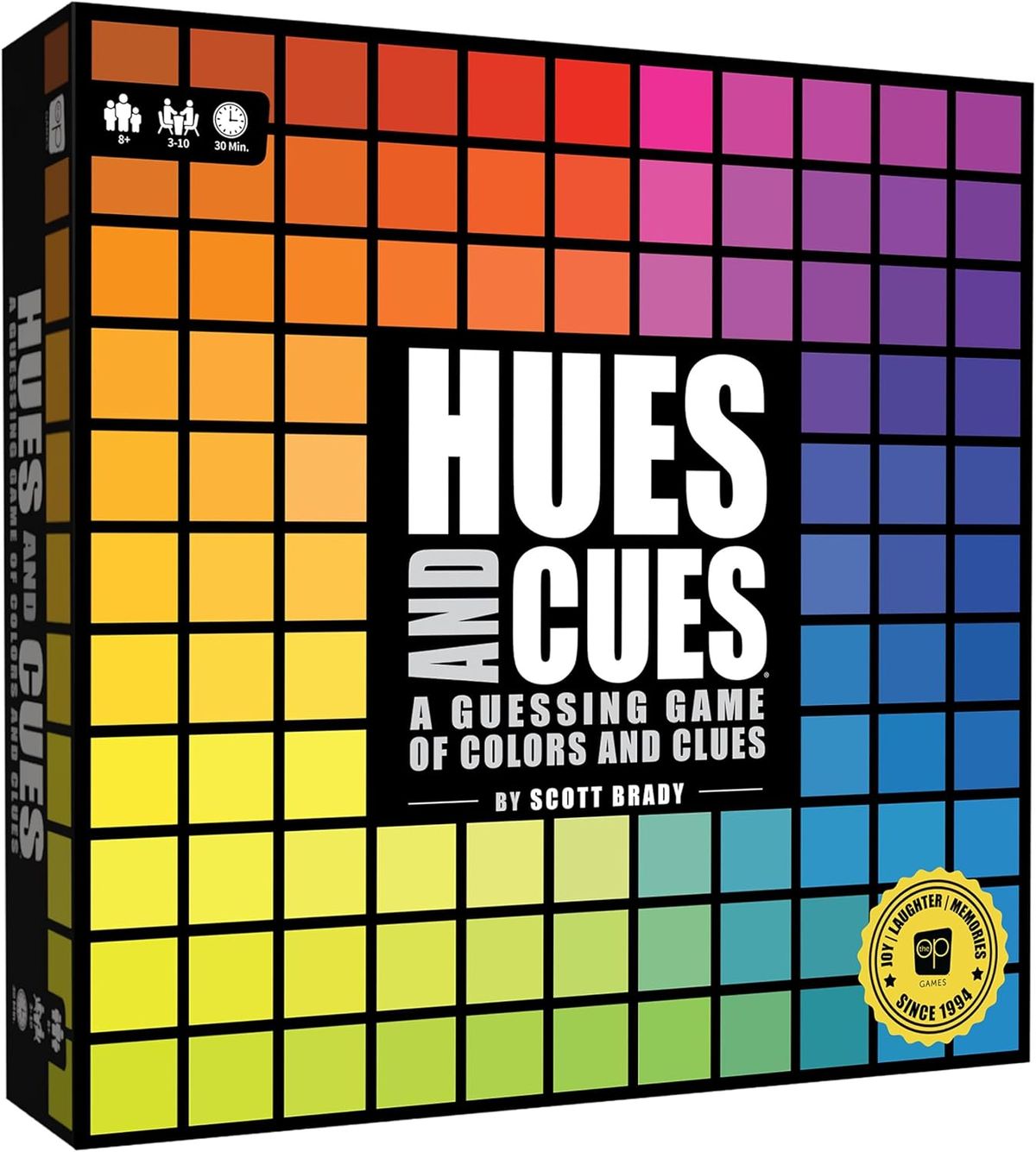 HUES and CUES Color Guessing Board Game, 3-10 Players