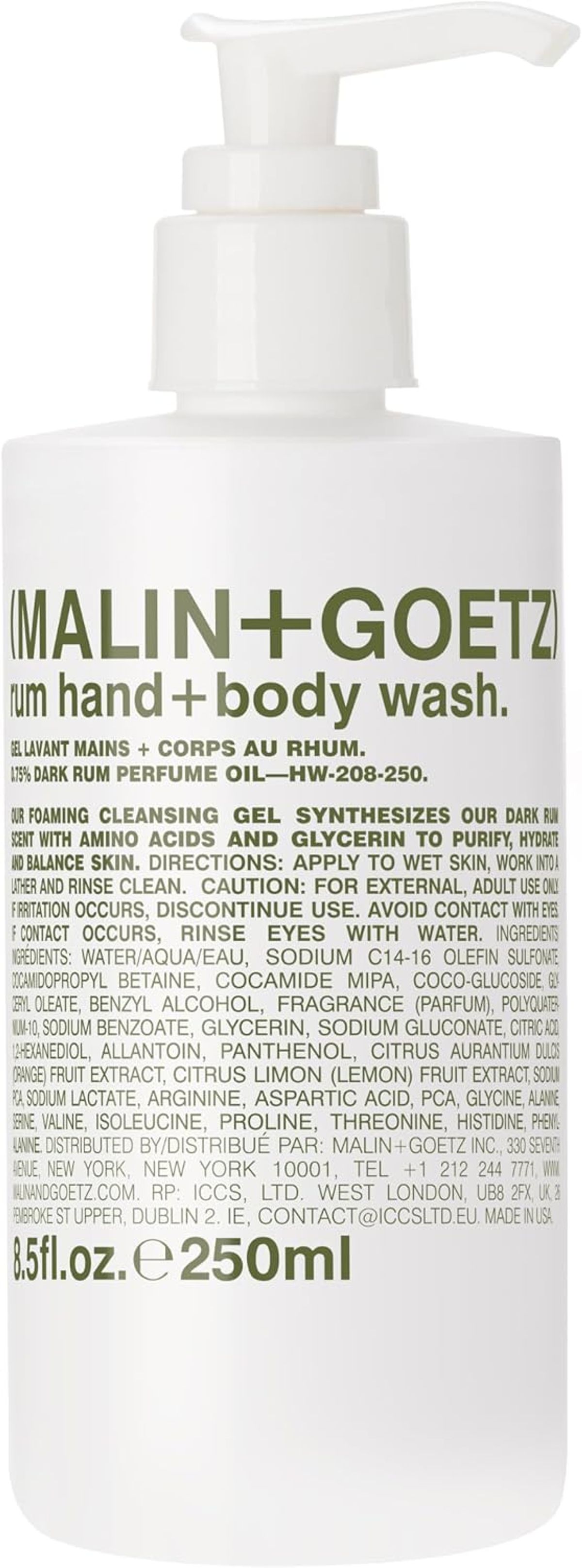 MALIN+GOETZ Rum Hand + Body Wash