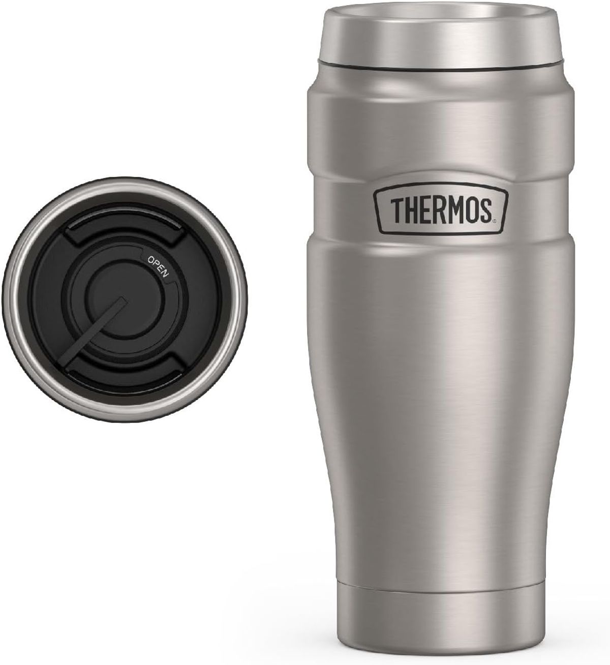 THERMOS Stainless King 16oz Vacuum-Insulated Travel Tumbler