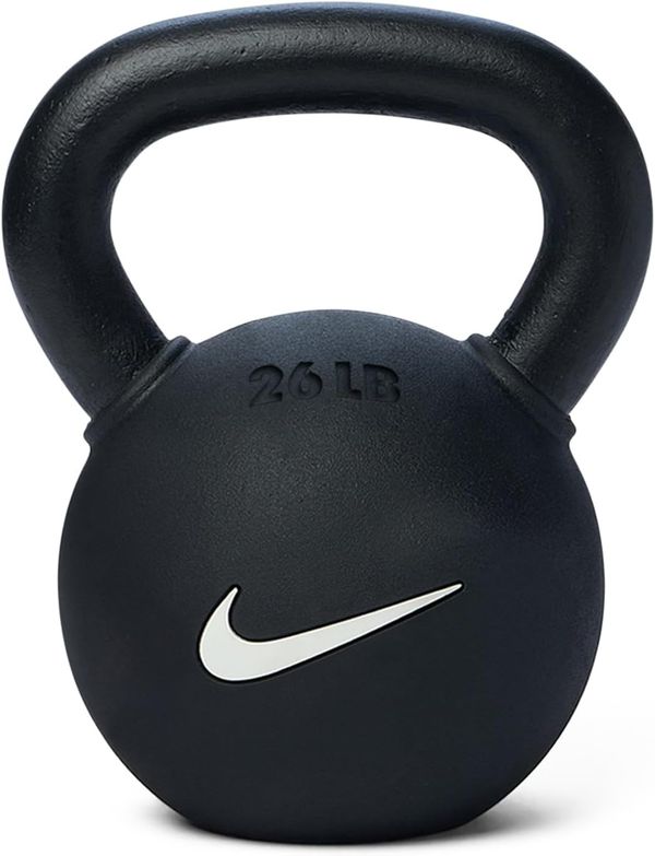 Nike 26 lb Rubber-Coated Cast Iron Kettlebell