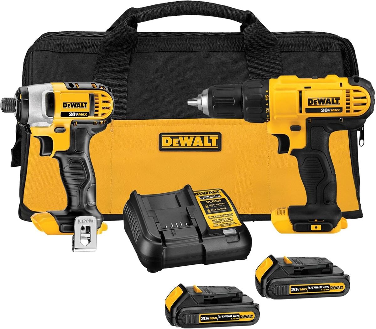 DEWALT 20V MAX Cordless Drill & Impact Driver Combo Kit