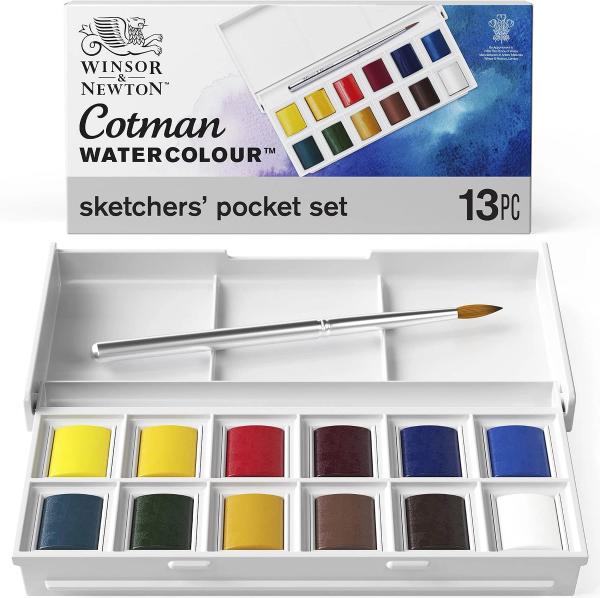 Winsor & Newton Cotman Watercolor Sketchers' Pocket Set