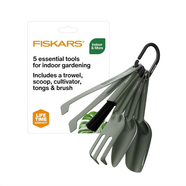 Fiskars 5-Piece House Plant Cultivating Tool Set