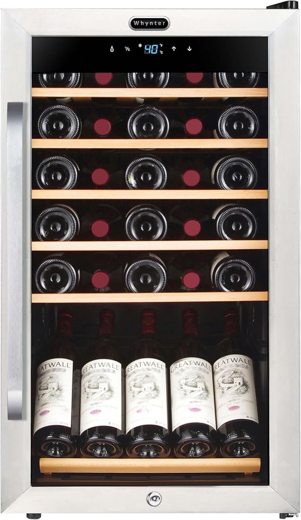 Whynter Wine Refrigerator 34 Bottle Freestanding