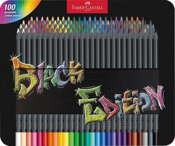 Faber-Castell Black Edition Colored Pencils, Pack of 100