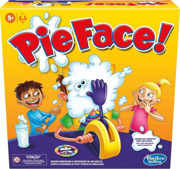 Hasbro Gaming Pie Face Game, Whipped Cream Family Board Game