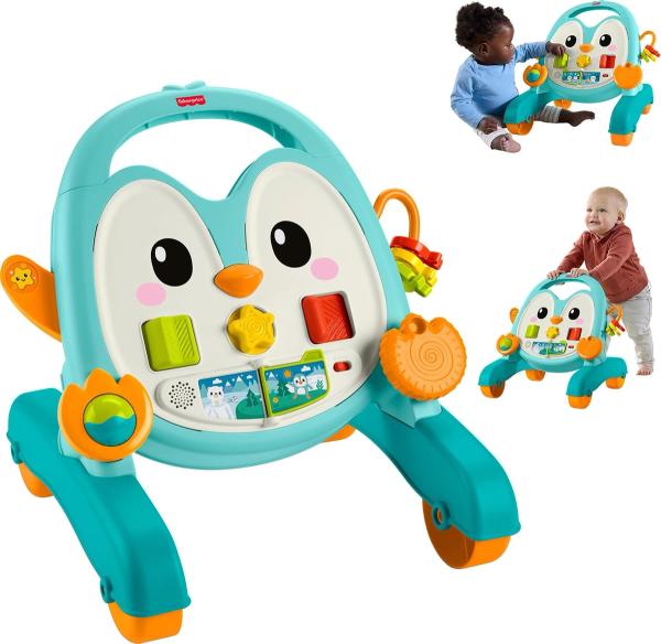 Fisher-Price Baby Push Toy Musical Penguin Walker