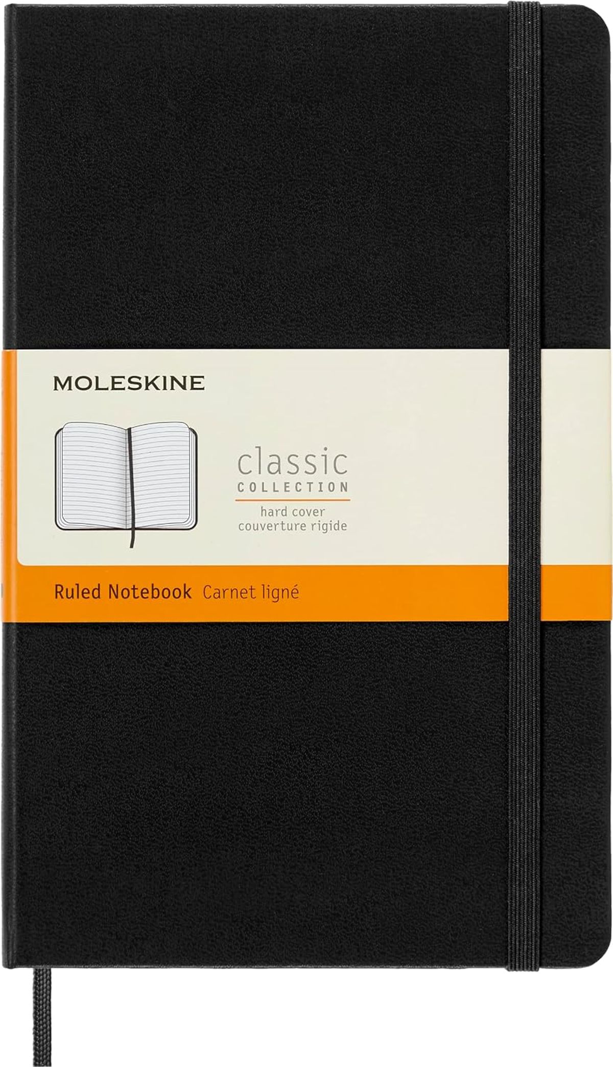 Moleskine Classic Notebook, Large, Ruled, Hard Cover