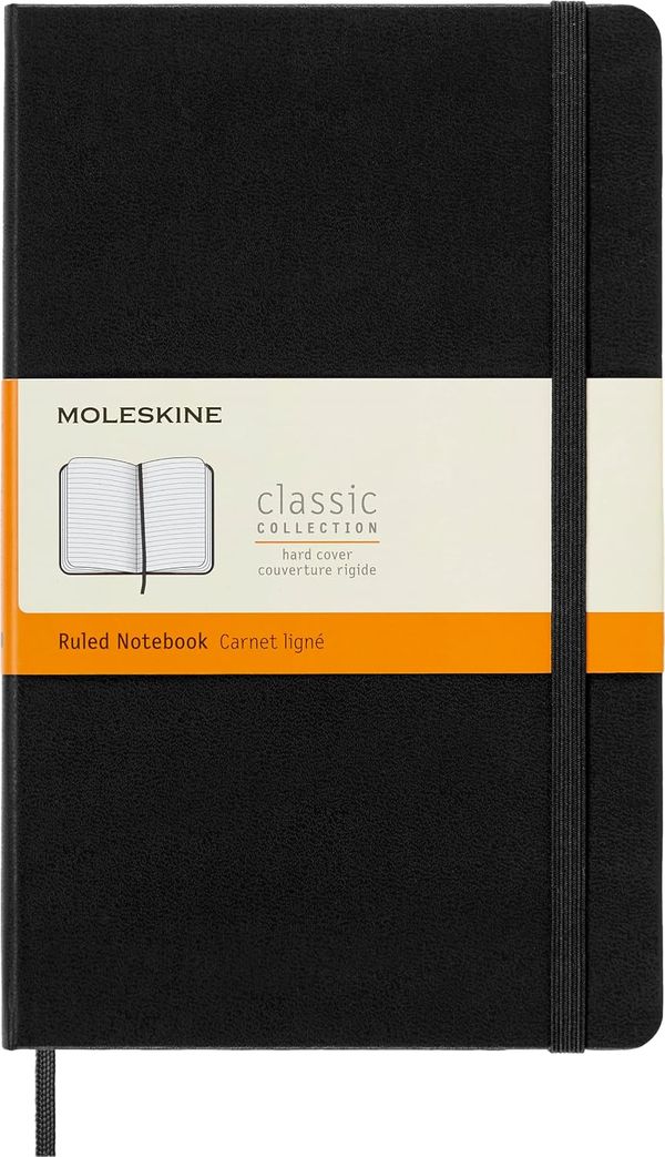 Moleskine Classic Notebook, Large, Ruled, Hard Cover