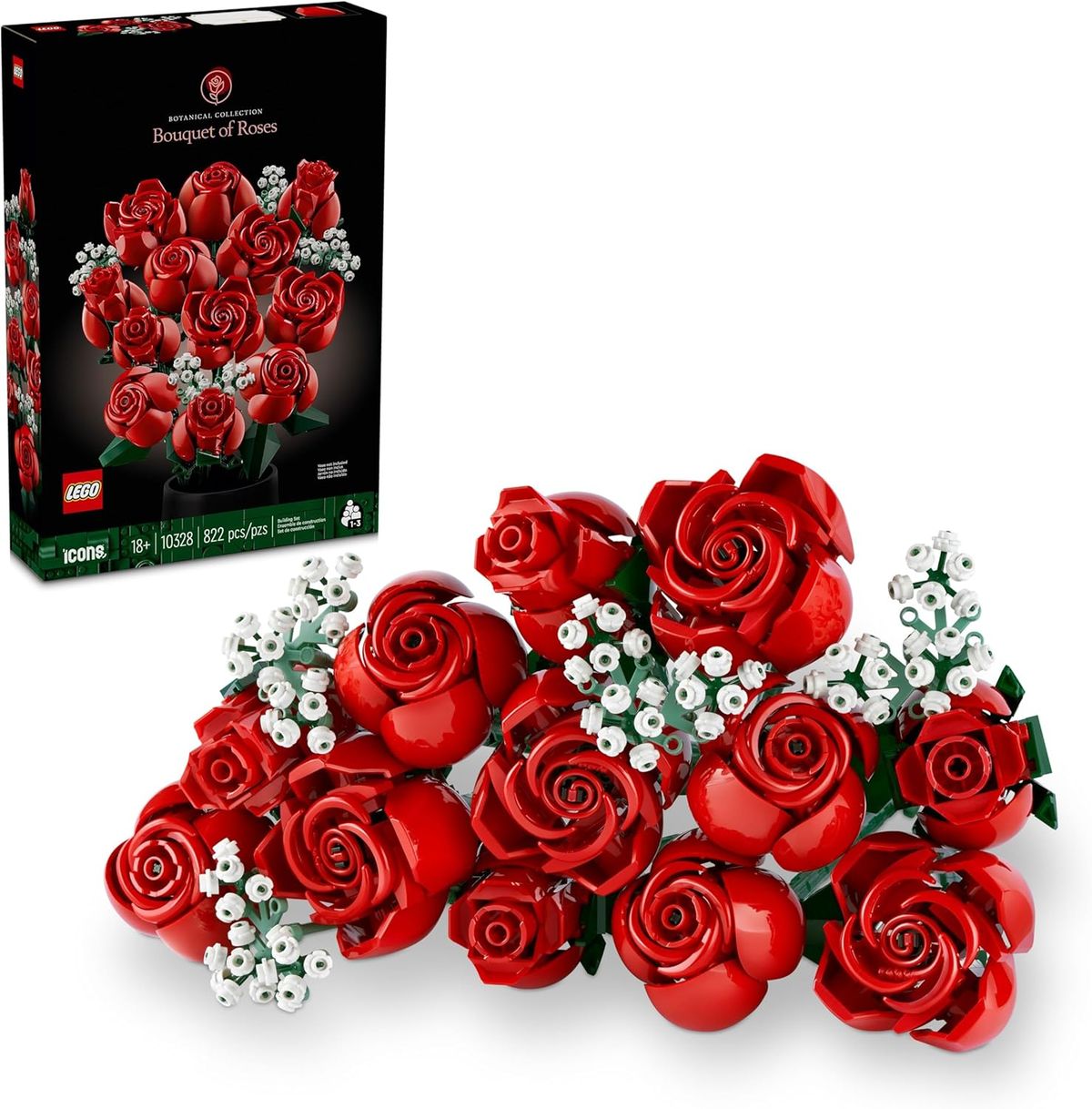 LEGO Botanicals Bouquet of Roses Building Set (10328)