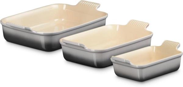 Le Creuset Stoneware Heritage Rectangular Baking Dish, 3 pc.