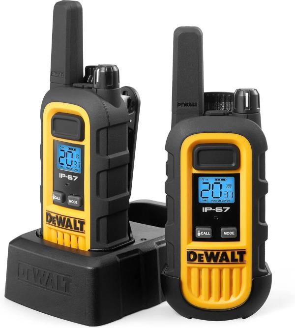DEWALT DXFRS300 Waterproof Walkie Talkies, 2-Pack