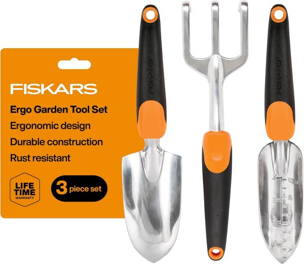 Fiskars 3-Piece Garden Hand Tools Set