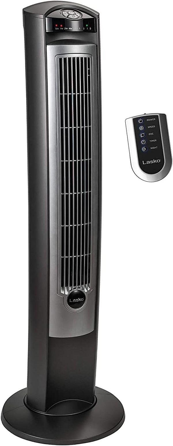 Lasko 42" Oscillating Tower Fan with Remote