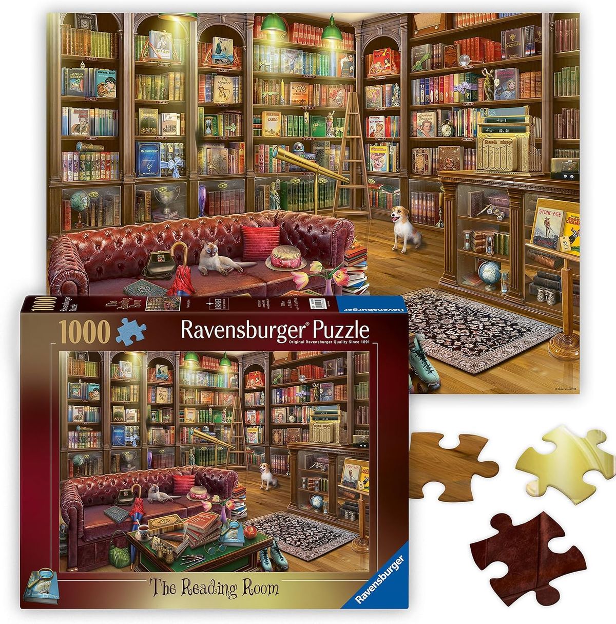 Ravensburger The Reading Room 1000-Piece Jigsaw Puzzle
