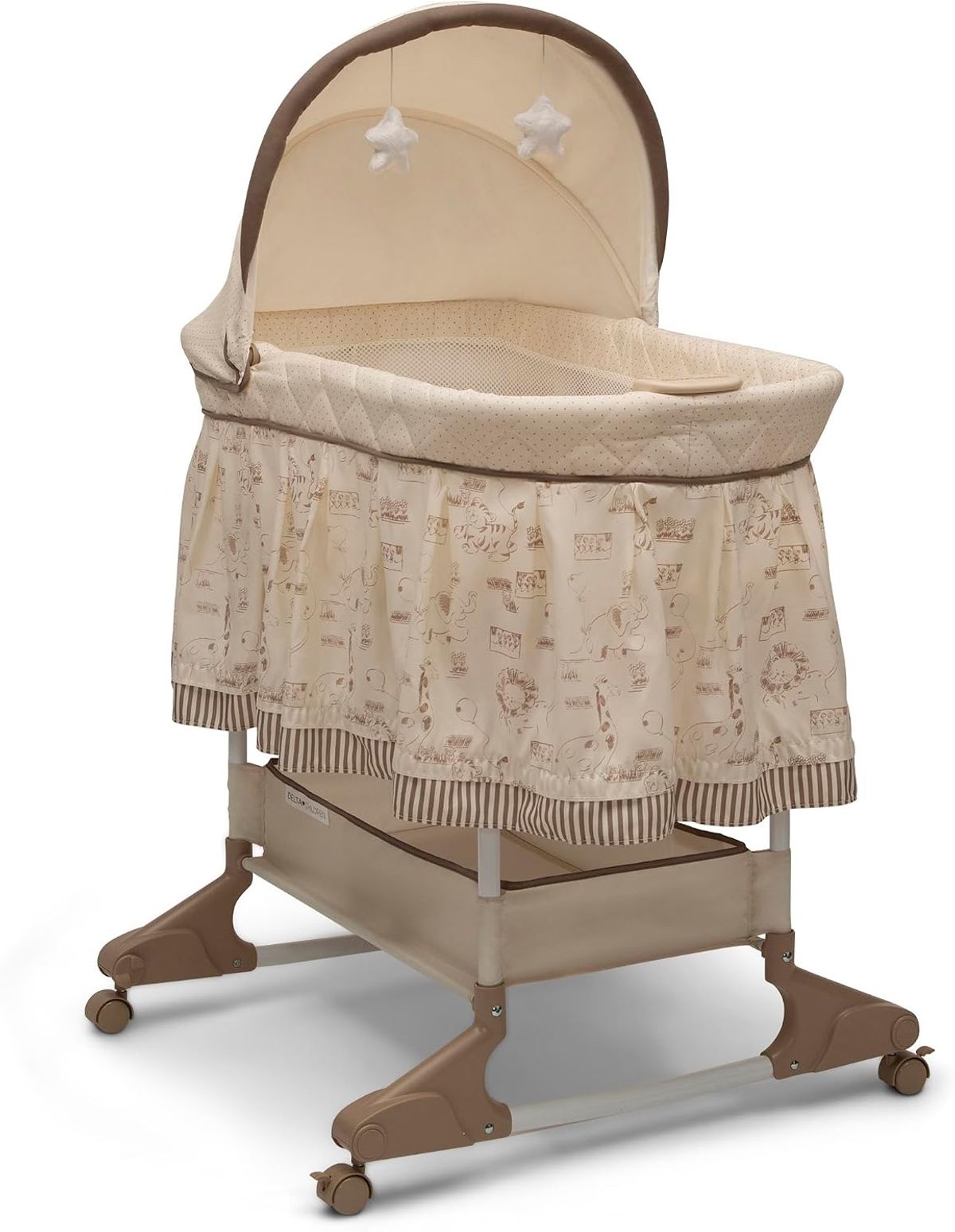 Delta Children Portable Rocking Bassinet Bedside Sleeper