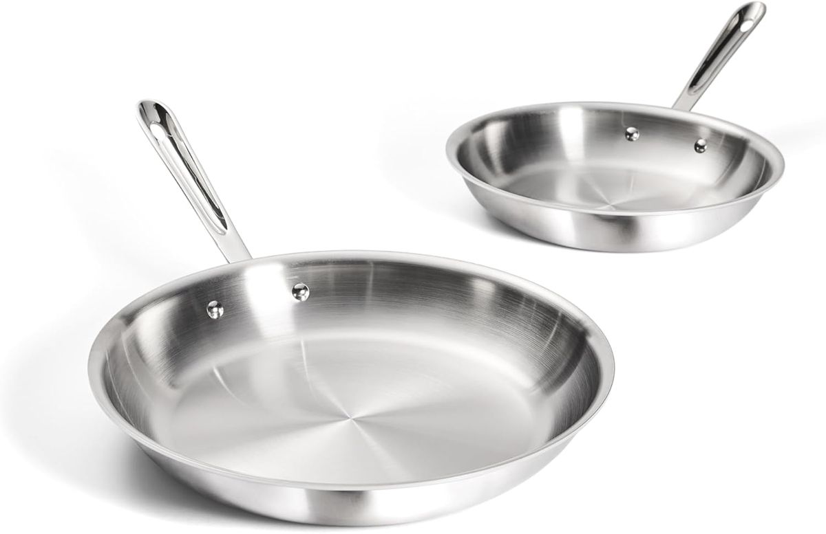All-Clad D3 Stainless Steel Frying Pan Set