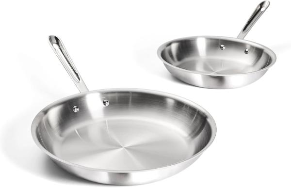 All-Clad D3 Stainless Steel Frying Pan Set