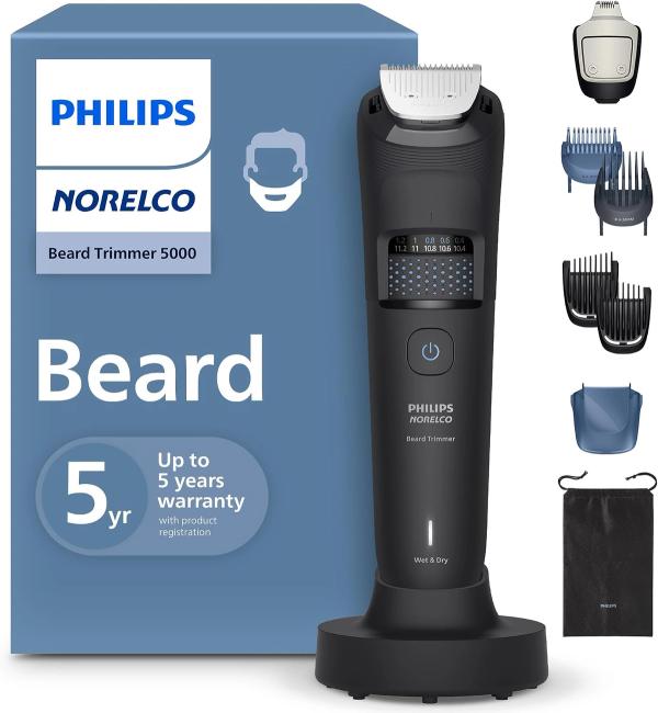 Philips Norelco Beard Trimmer 5000 with 40 Length Settings