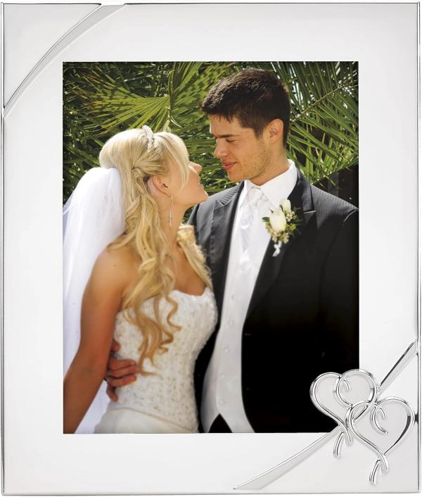 Lenox True Love Wedding Silverplate Picture Frame